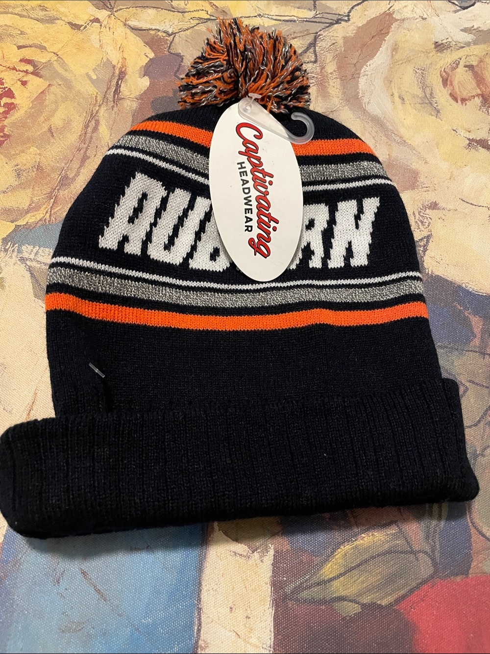 Auburn university Pom Pom Beanie